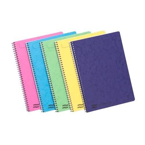 New Europa A4 120 Page Wire Ruled Notemaker Assorted Colour Pack of 10 Uk 