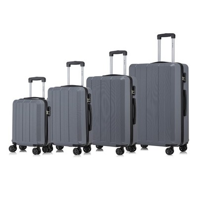 Trolley Reisekoffer Suitcase Set, Travel Rollkoffer Handgepäck mit 4 Rollen 360°