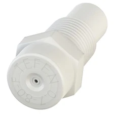 Plastic Fogger Misting Nozzle with Poly Filter White 1/8" NPT 1 GPH 100 Pack