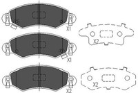 Kavo Parts BremsbeläGe Bremsbelagsatz FüR Opel Agila (A) H00 Suzuki Wagon R+