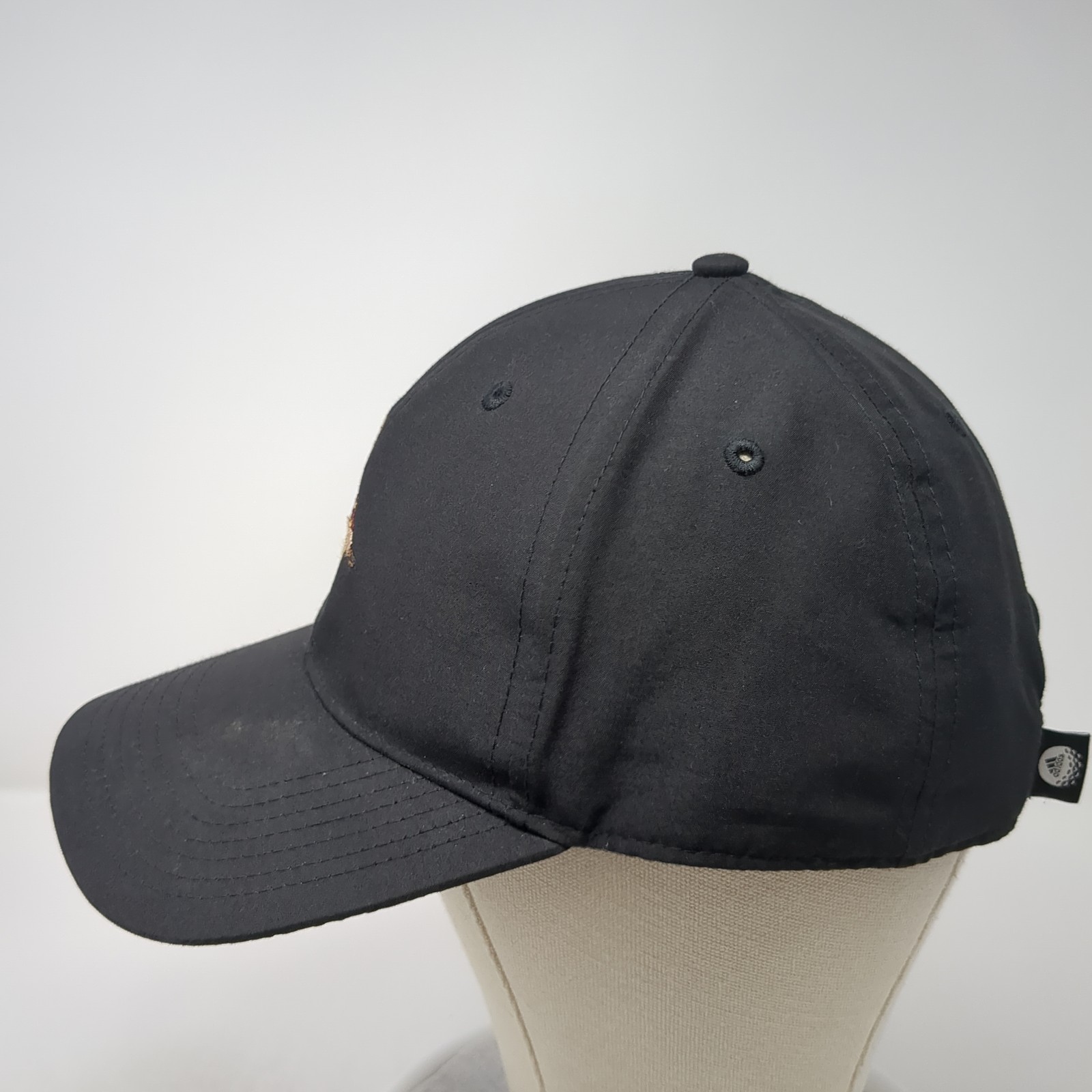 Grumpy Strapback Baseball Hat Solid Black One Siz… - image 3