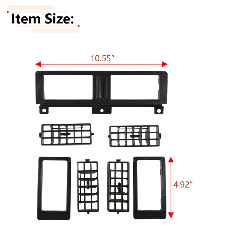 Комплект решетки вентилятора вентилятора обогревателя для пикапа Nissan Navara D21 1987-1997 США - Изображение 2 из 4