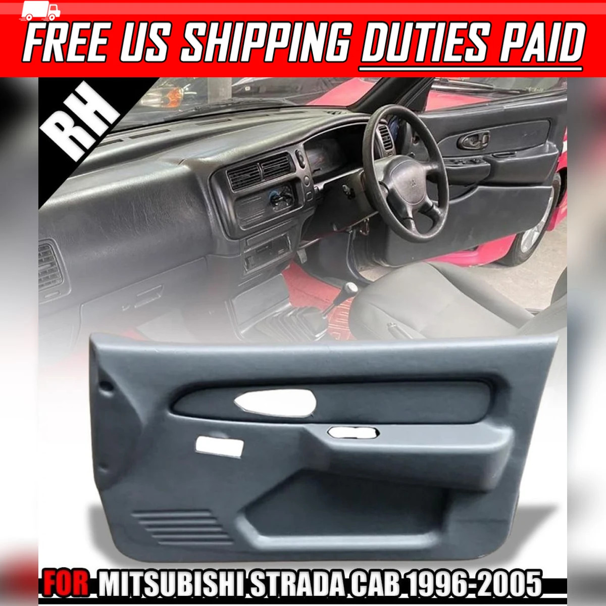Interior Door Panel Right RH Electric Window For Mitsubishi L200
