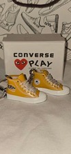 Unisex Yellow  White Sneaker Keychain Set with Box and Bag One Size