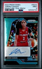 2024 Panini Prizm WNBA Signatures Teal Prizm /35 Jordin Canada #SG-JC Auto PSA 9