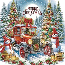 Diamond Painting Kits for Adults Snowman, 5D Special Shape Diamond Art Kits for 