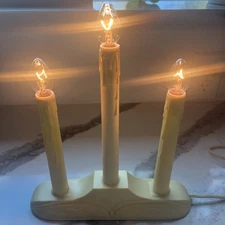 Vintage Noma 3 Light Electric Window Candolier Candle With Orig Box Christmas