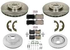 323MM Brembo Style Disc Brake Rotors Brake Pads fits Nissan 350Z 2003 2005 2009