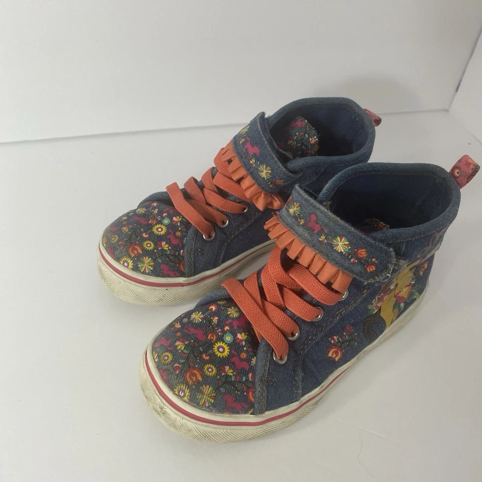 Tenis Niñas Talla 11 Wild Spirit Zapatos Atléticos Top Alto Denim Foto 2 de 4