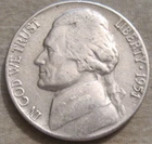 1951-P Jefferson Nickel — photo from another recent sale