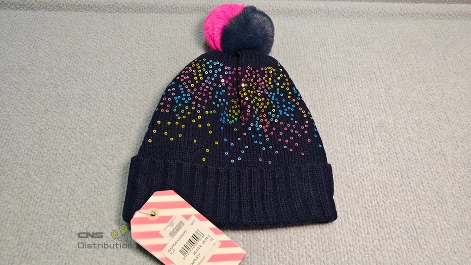 Sombrero BILLIEBLUSH POM-POM TALLA 2-3T para niños pequeños NUEVO STOCK EN EE. UU. Y ENVÍO Foto 3 de 3