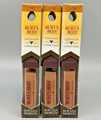 Burt's Bees Concealer New In Packaging 0.22 oz Tan Sand #1735 3PK