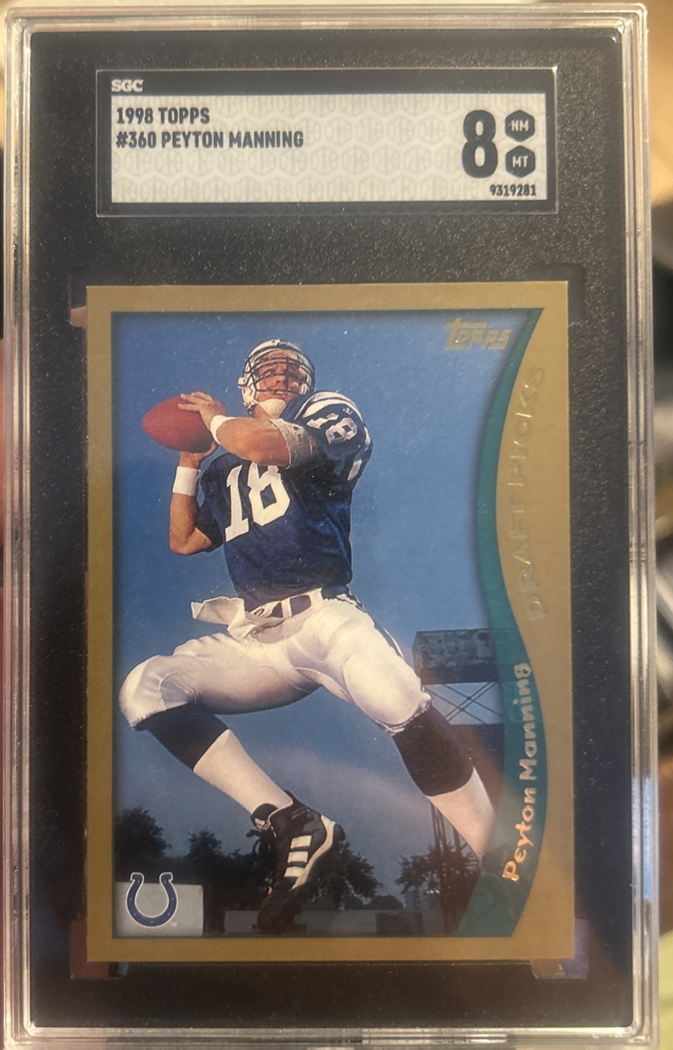 1998 Topps Chrome - Draft Picks Peyton Manning #165 (RC) PSA 9 COLTS/BRONCOS!