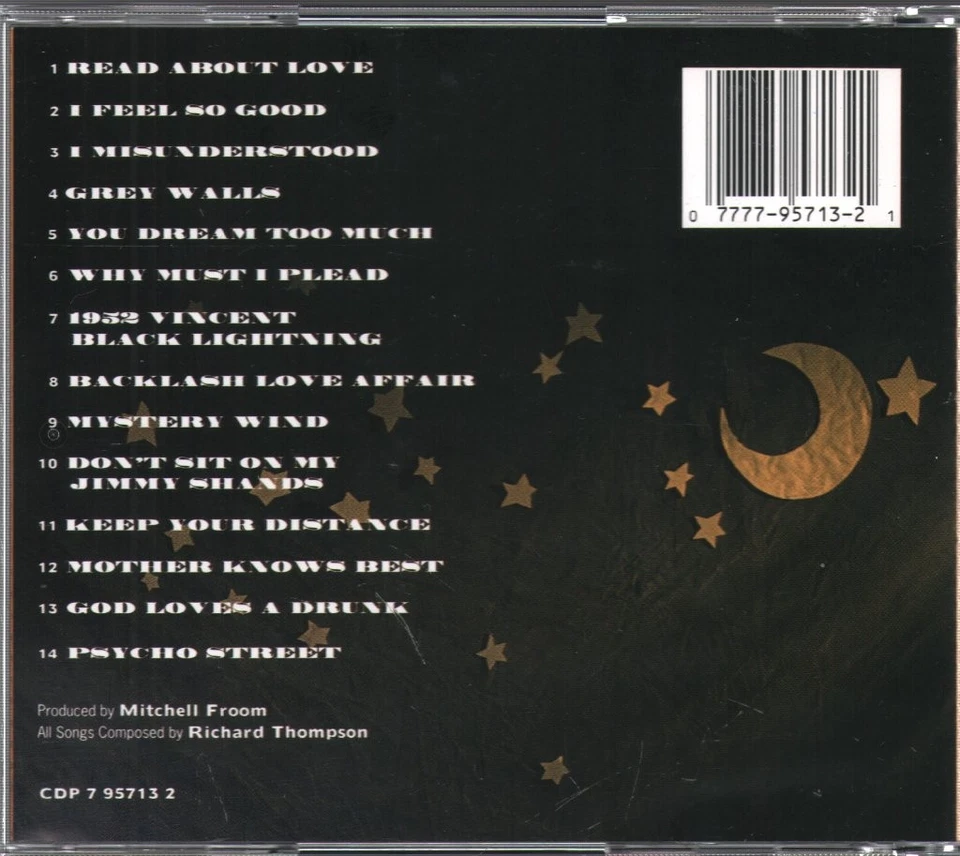 Richard Thompson Rumor Und Sigh CD UK Capitol 1991 CDP7957132 - Bild 2 von 2