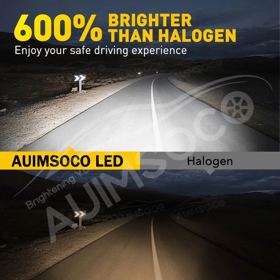 For Mazda Millenia 1995-1996 2000-2002 Combo 6x LED Headlights Fog Lights KIT - Image 3 of 4