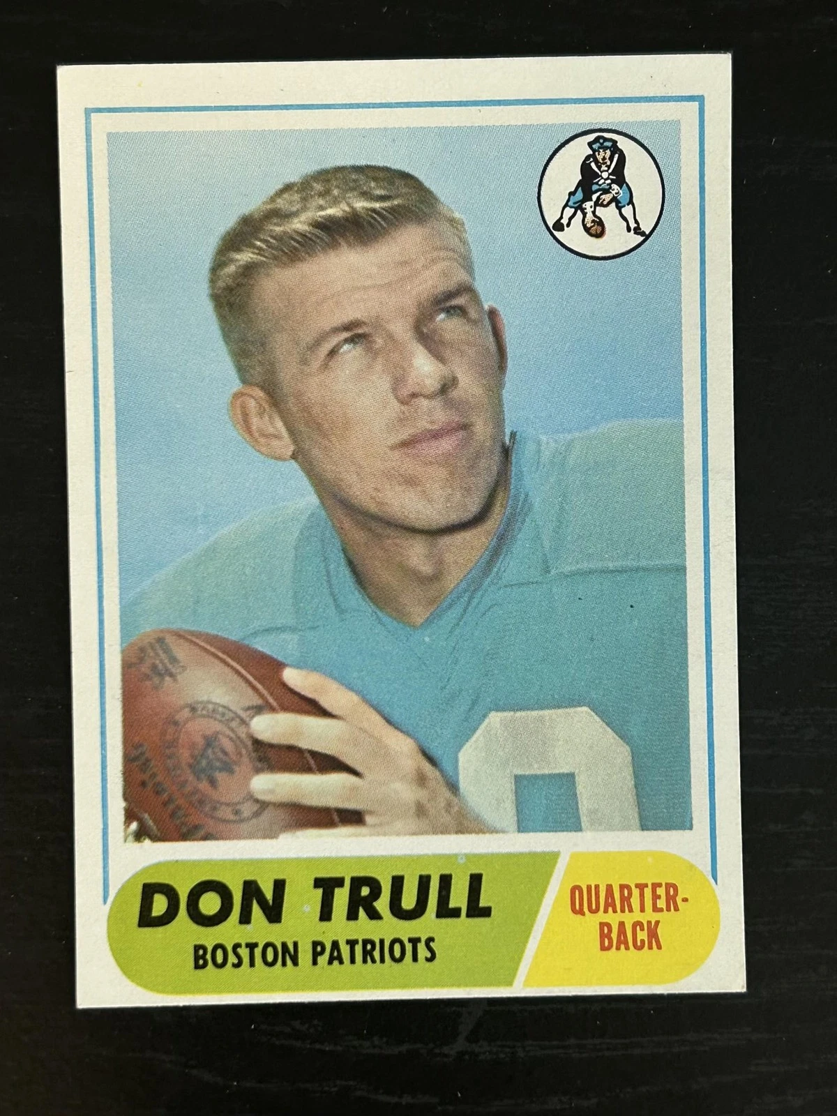 1968 Topps #176 Don Trull Boston Patriots EX