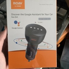 Roav Bolt by Anker Google Assistant Bluetooth Handsfree Voice Control Car Kit