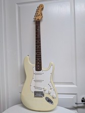 1996 Fender Stratocaster Korea MIK Olympic White Rosewood Relic VN Squier Strat