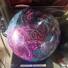 Storm X-Factor 10.7lb Reactive Resin Polished Drilled Purple/Teal/Black