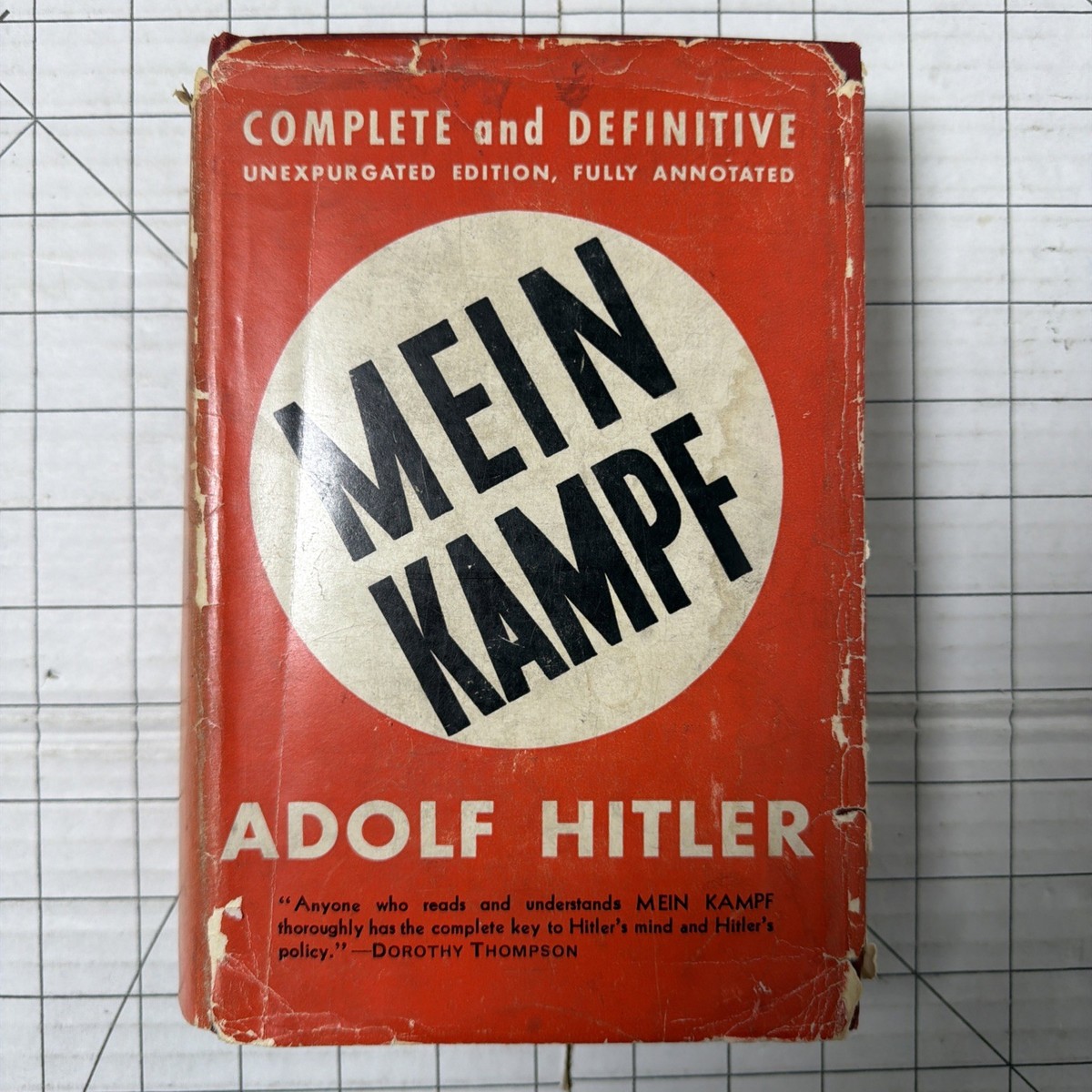 Mein Kampf, US Edition 20th Impression 1940 Fully Annotated HC/DJ