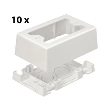 Box of 10 Panduit - JBX3510WH-A - Single Gang Low Voltage Outlet Box