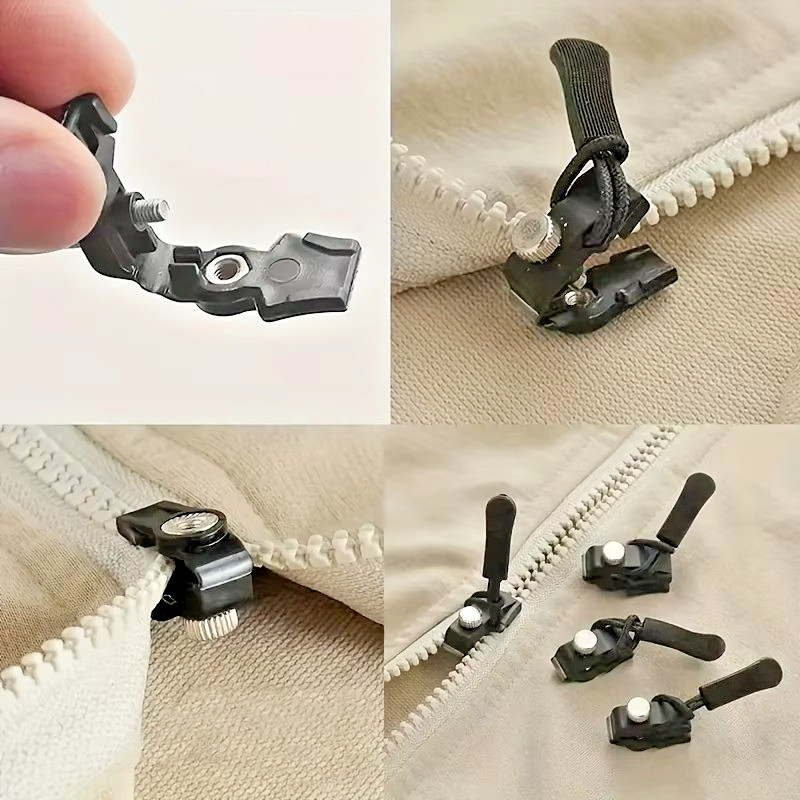 12-Pack Universal Zipper Repair Kit Quick Fix Detachable Slider Replacement US