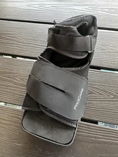 ProCare Medium Medical Surgery Post Op Foot Trauma Shoe Square Toe Black