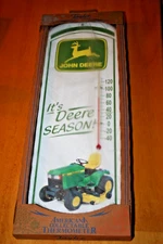 Americana Collectible Thermometer JOHN DEERE-New in Package-16" Metal