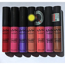 NYX Soft Matte METALLIC Lip Cream SMMLC - YOU CHOOSE