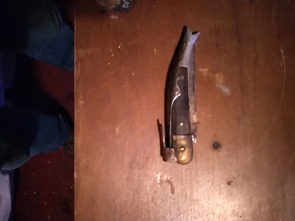 Very rare Heavy Ottoman Era Syrian Hand Made  Folded knife -Old Steel Blade  R60 - Image 4 of 4