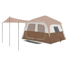 8 Person Instant Cabin Tents, Include Pre Installed Pole for Easy Installation
