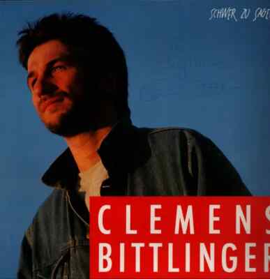 Clemens Bittlinger Schwer Zu Sagen SIGNED Pila Music Vinyl LP