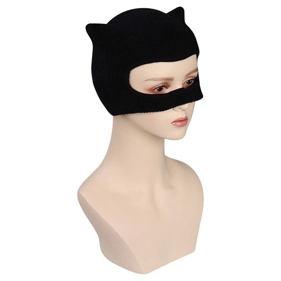 NEW Selina Kyle Catwoman Mask Cosplay Accessories Latex Mask Masquerade Props - Image 2 of 4