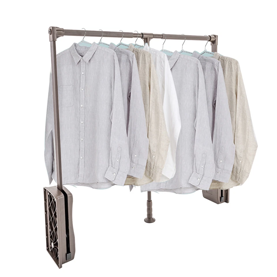 Soporte para colgador de ropa ajustable de 35-47 pulgadas montado en armario Foto 4 de 4