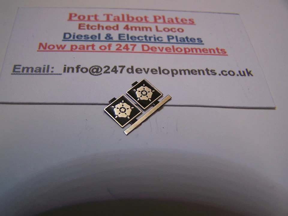 PORT TALBOT PLATES 4mm Scale Etch Depot Plates Tinsley black (Late )