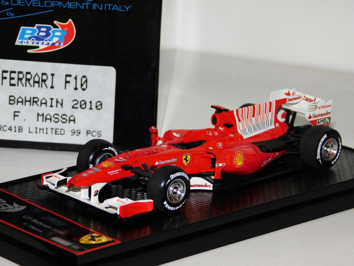 FERRARI F10 BAHRAIN GP 2010 F. MASSA BBR BBRC41B LIM. 1/43 | eBay