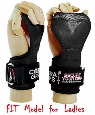 Cobra Grips FIT FOR LADIES! Weight Lifting Gloves Heavy Duty Straps Alternative 