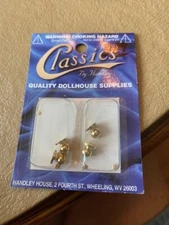 Classics By Handley Quality Dollhouse Supplies Gold Door Nobs New