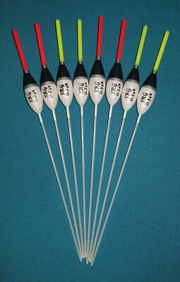 8 x Rohacell Schaumstoffkörper hochwertige Angelrute Schwimmer (Pack B)