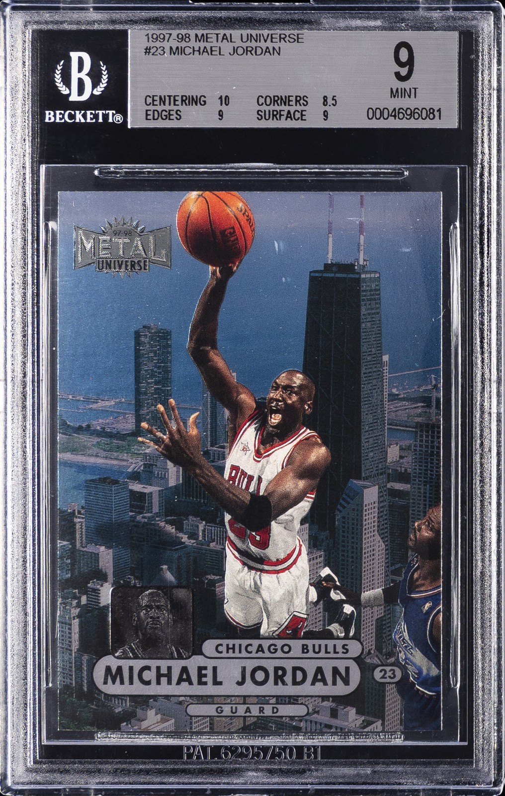 1997 METAL UNIVERSE #23 MICHAEL JORDAN BGS 9