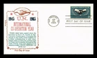DR JIM STAMPS US COVER INTERNATIONAL COOPERATION YEAR FDC KHOL KRAFT