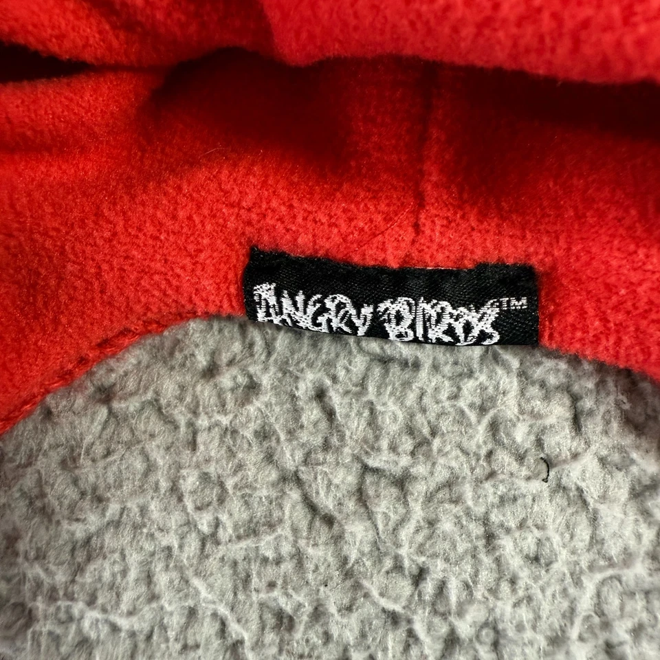 Gorro tejido Angry Birds rojo para niños talla única trenza borlas sombrero de lapona Foto 4 de 4