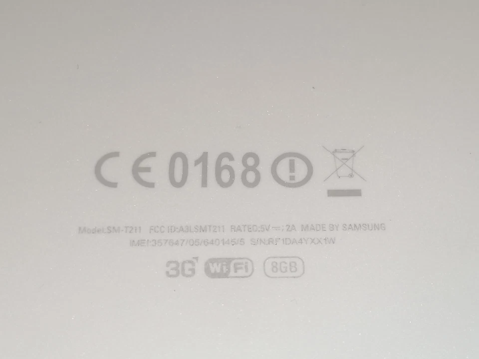 Samsung Galaxy Tab 3  7" 8Gb WiFi + 3G Tablet SM-T211 HOME BUTTON DEFEKT #6512 - Bild 3 von 4