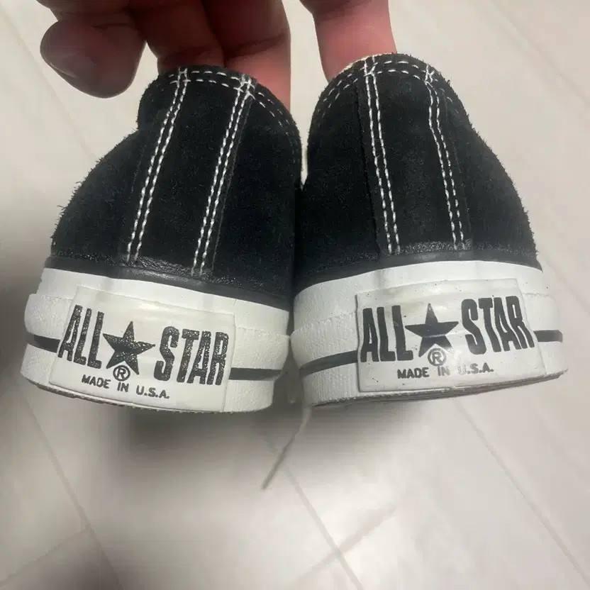 90s Converse Made in USA Black Suede Sneakers thumbnail 2