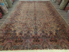 Antique Karastan Rug 10x14, Floral Kirman #759, Wool