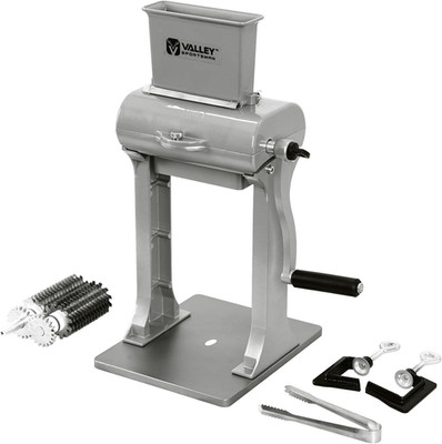 2-in-1 Manual Meat Tenderizer & Jerky Slicer Stainless Steel Blades Silver Units