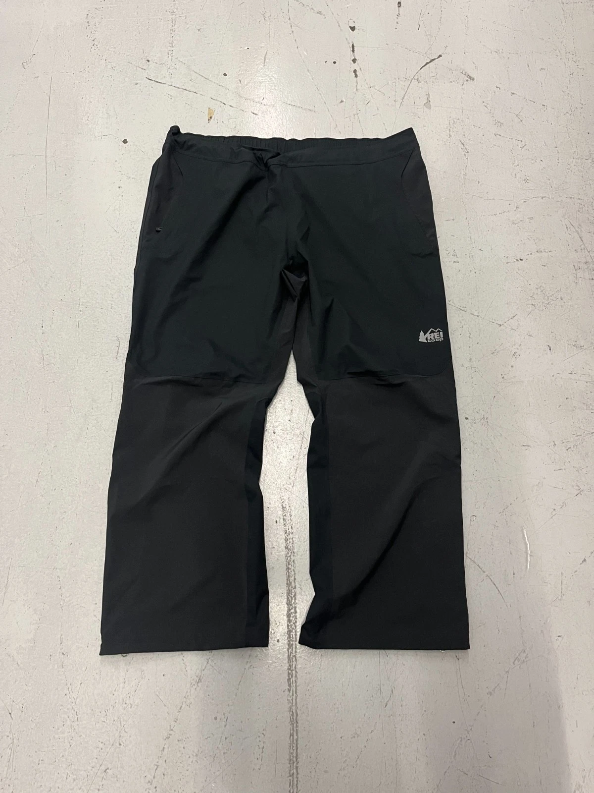 REI Co-op Talusphere Rain Pants Men's 2XL Black Water Resistant Ankle Zip 2.5L
