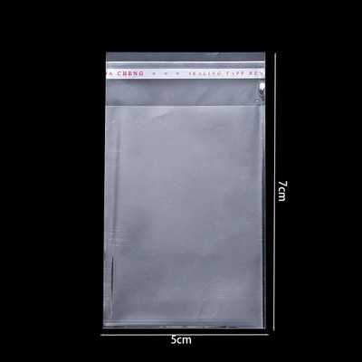100 Stück selbstklebende transparente OPP Beutel für Schmuck & Geschenkverpackungen