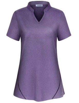 Vldnery's Purple Polo: Sweat-defying top for golf, yoga & your wild adventures!