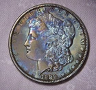 1889 Morgan Silver Dollar, Errors ? Toning